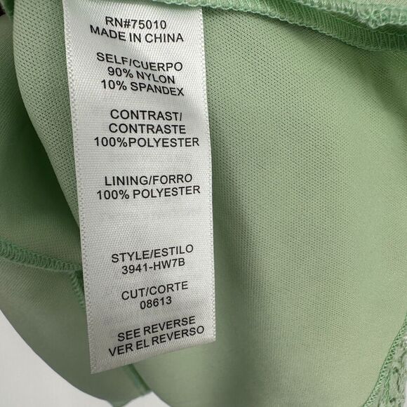 Vintage City Triangles Y2K Dress Juniors Size 3 Green Lace-Up Back Fairy Whimsy - Picture 8 of 9